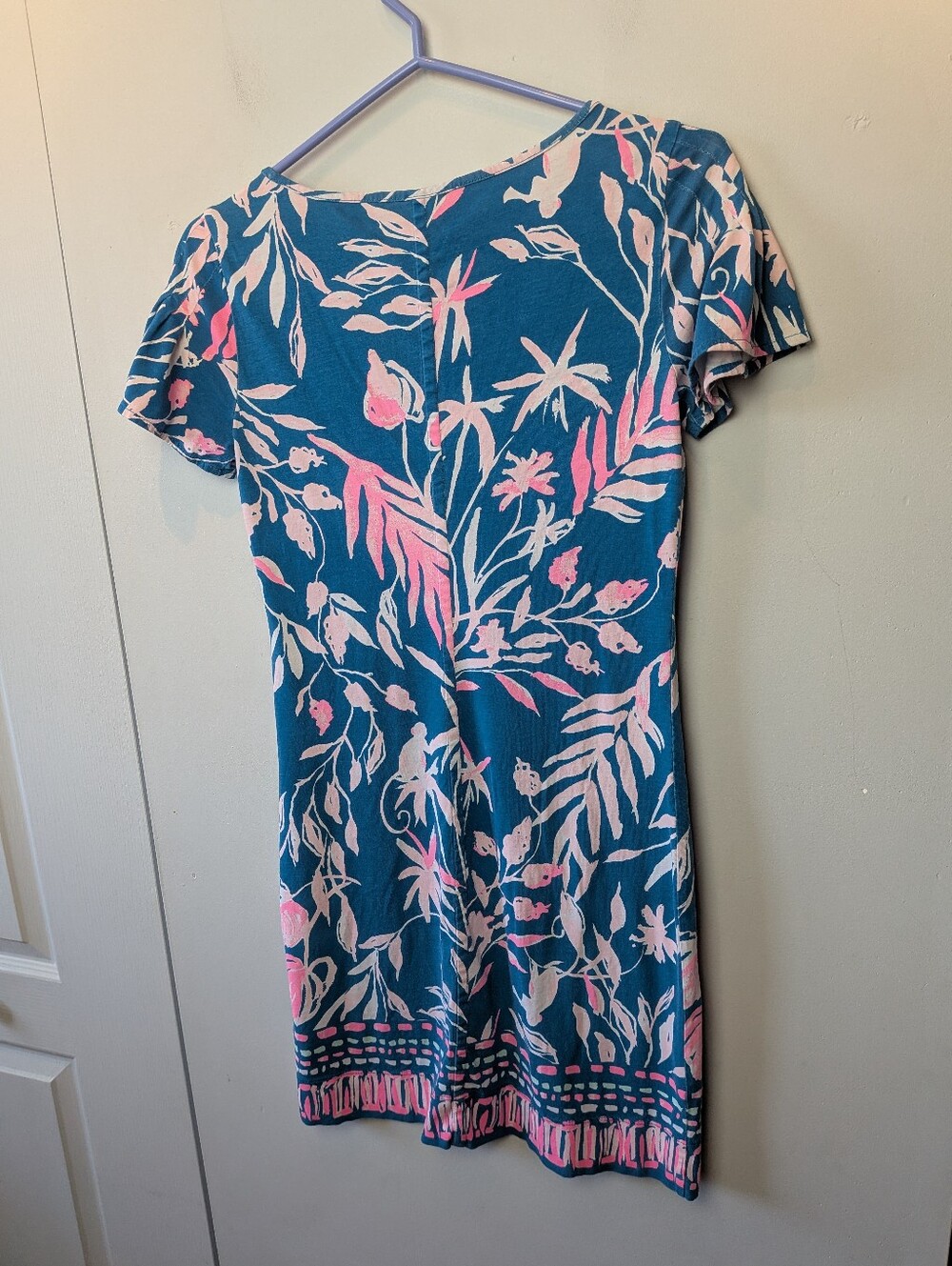 LILLY PULITZER Marah Dress Mini Lenght Size XS 100% Pima Cotton Made On Peru - Picture 7 of 10